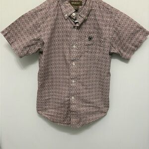Ariat Boys 10/12 Button Down Shirt